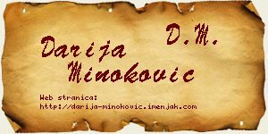 Darija Minoković vizit kartica